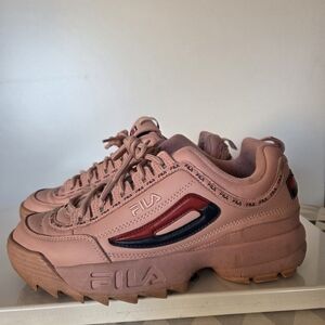 Fila Women's Blush and Navy Sneakers